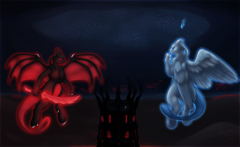 Lightest VS Darkest Commission